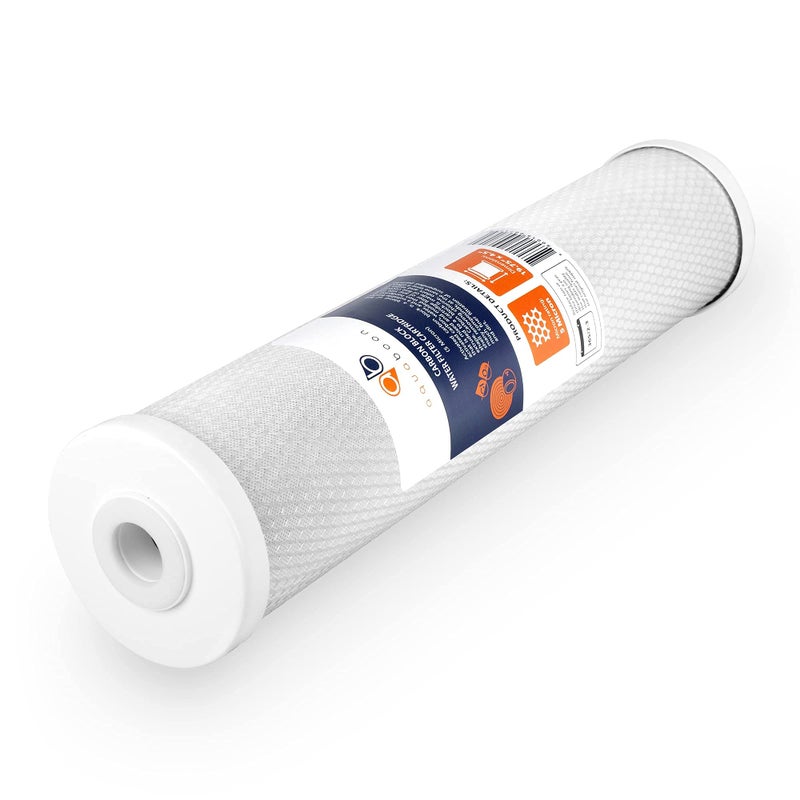 Aquaboon 5 Micron 20 x 4.5 Water Filter Cartridges Set of 2, Whole House Water Filter Replacements for 2-Stage Sediment & Chlorine, Odors Reduction - Image 2